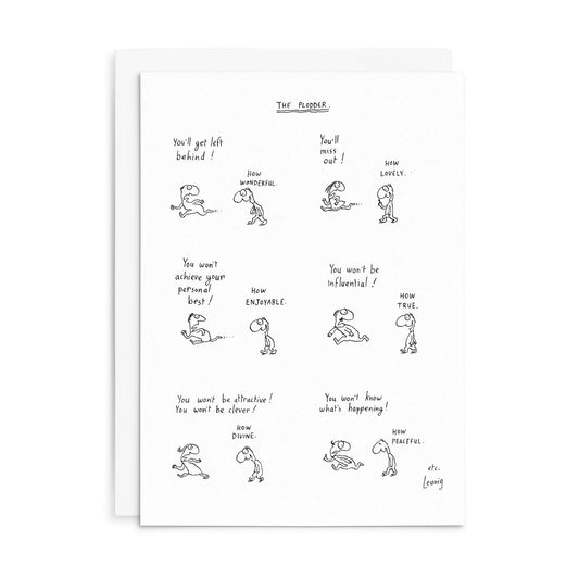 Leunig All Occasions Greeting Card - The Plodder