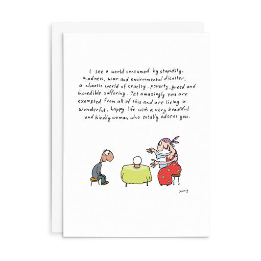 Leunig All Occasions Greeting Card - Fortune Teller