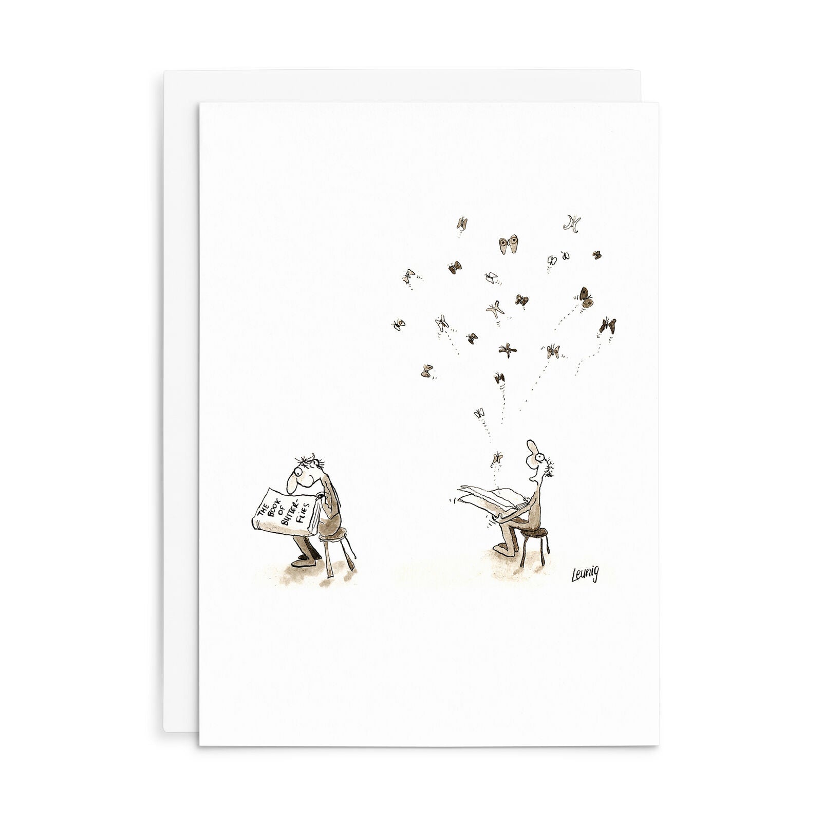 Leunig All Occasions Greeting Card - The Book Of Butterflies