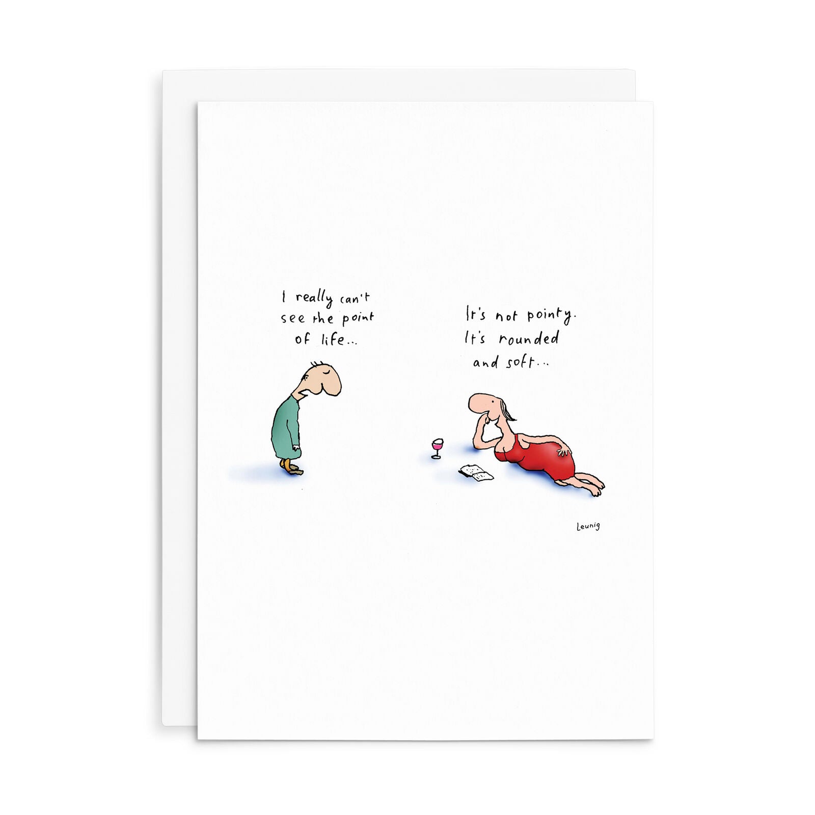 Leunig All Occasions Greeting Card - The Point Of Life