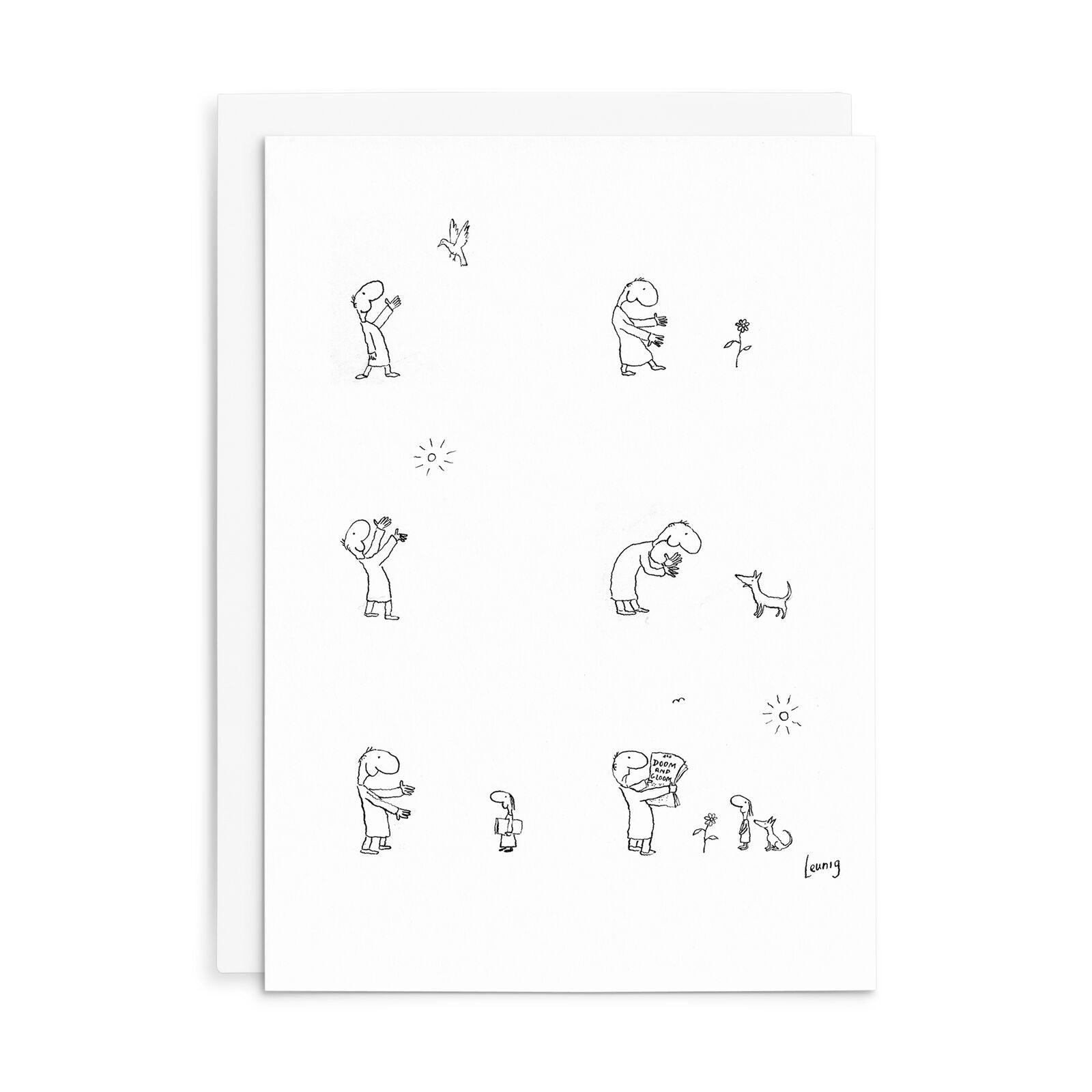Leunig All Occasions Greeting Card - Doom And Gloom