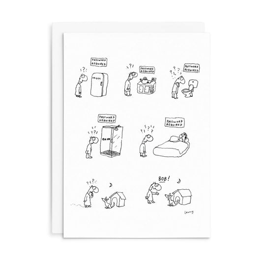 Leunig All Occasions Greeting Card - Password