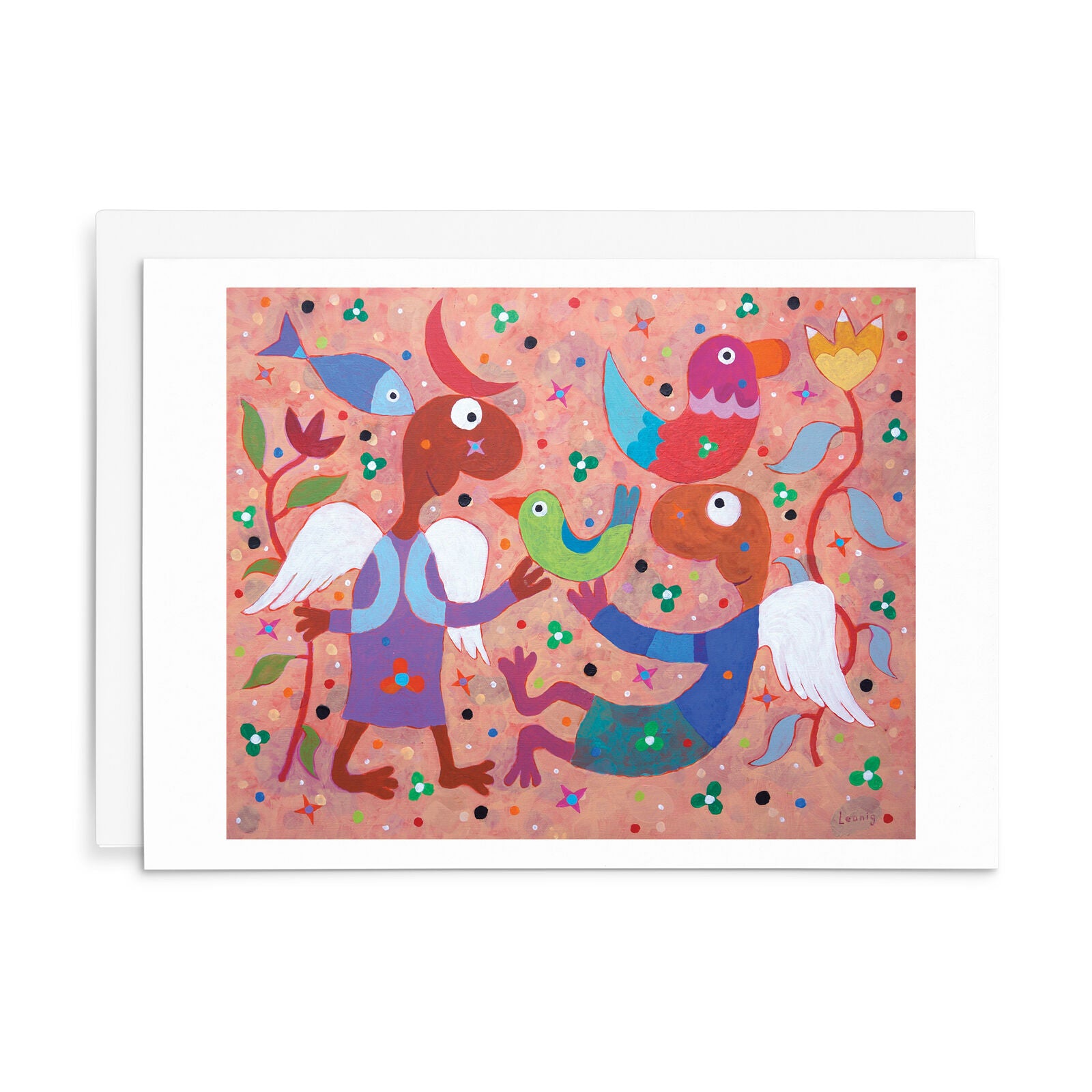 Leunig All Occasions Greeting Card - Two Angels