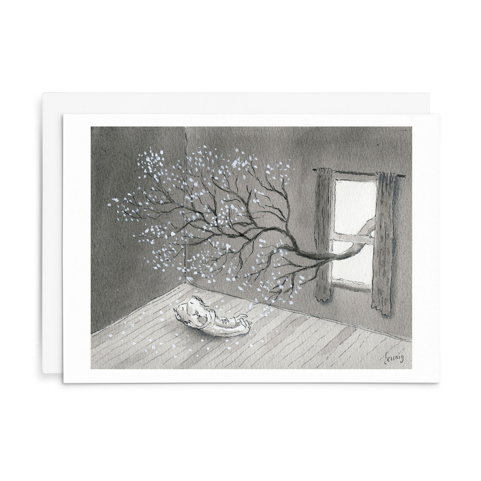 Leunig All Occasions Greeting Card - The Kiss