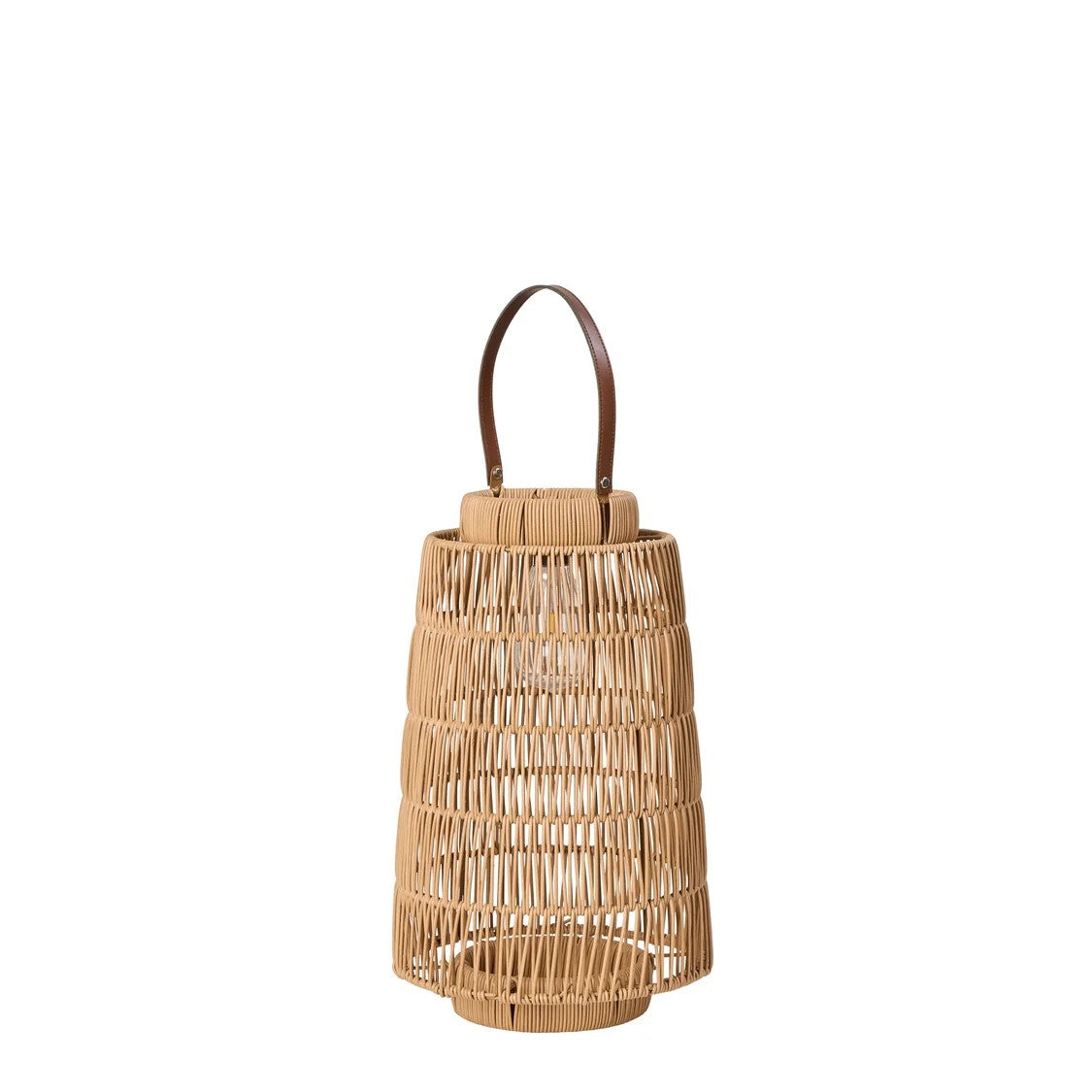 Atlas Solar Lantern 23x23x35 Brown