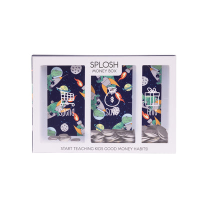 Kids Dinosaur Money Box Spend & Save