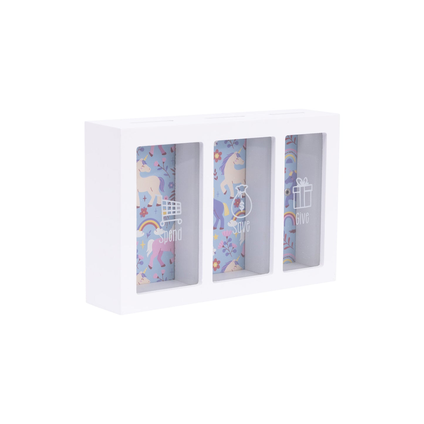 Kids Unicorn Money Box Spend & Save