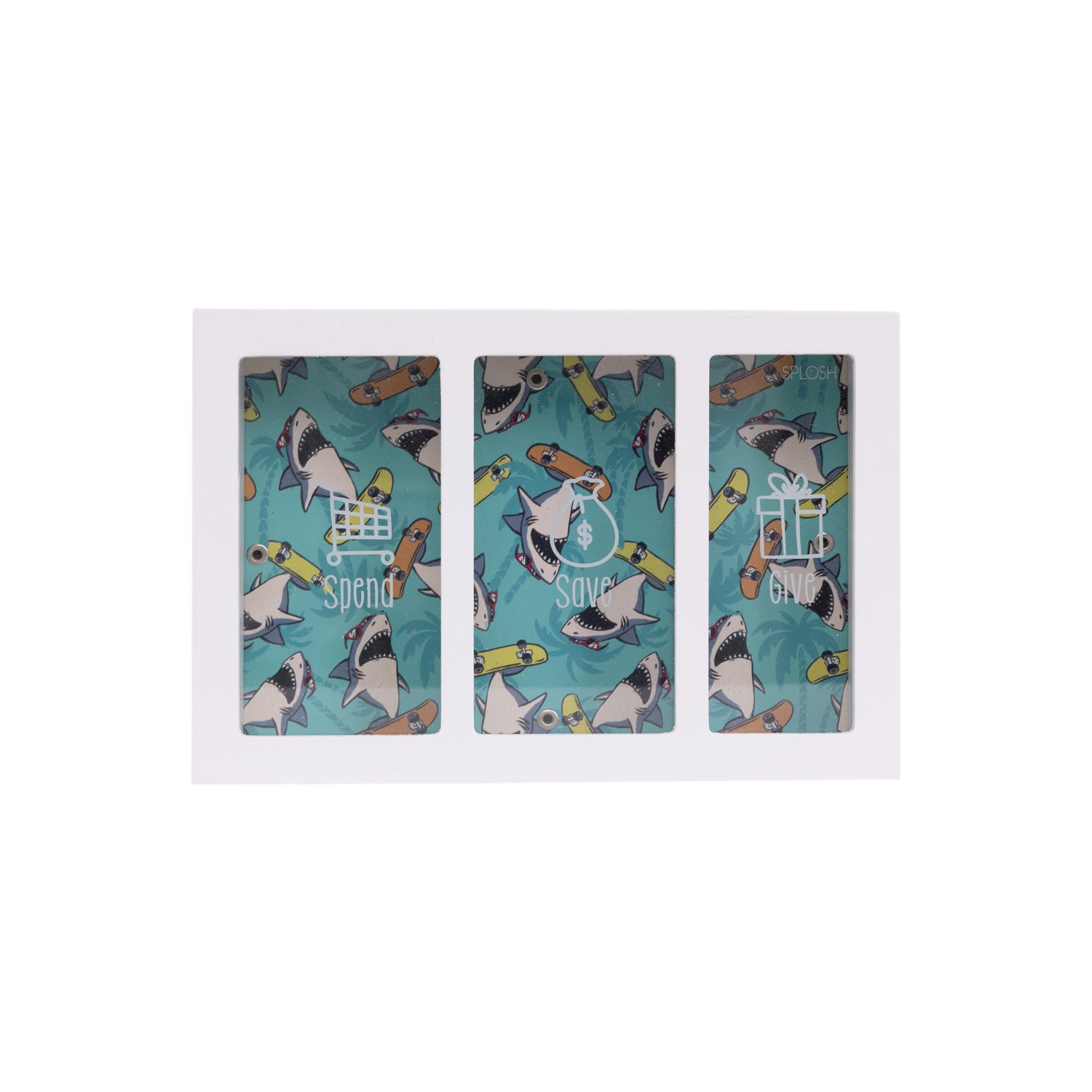 Kids Shark Money Box Spend & Save