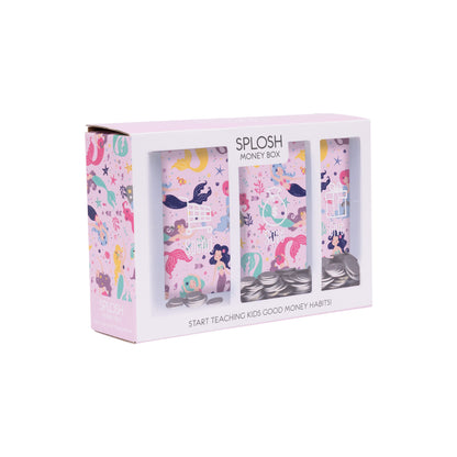 Kids Mermaid Money Box Spend & Save