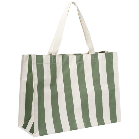 Sunnylife Carryall Beach Bag The Vacay Olive Stripe
