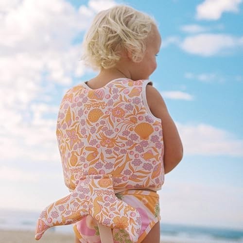 Sunnylife Kids Swim Vest 1-2 | Ocean Magic Pink 3d