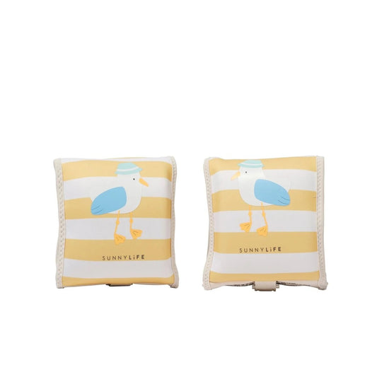 Sunnylife Kids Floaties Sammy The Seagull Mustard Stripe