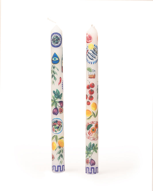 Tapered Candle Set Mediterranean Summer