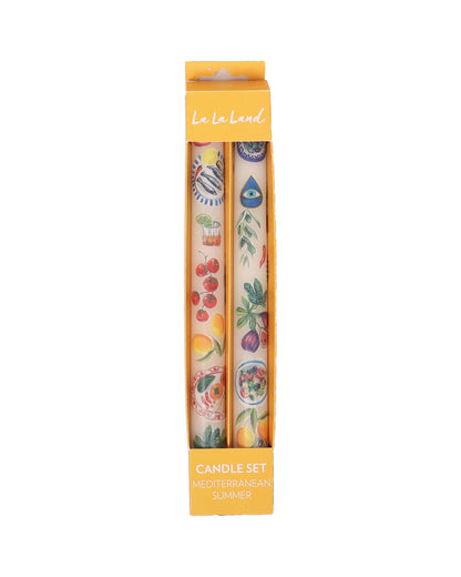 Tapered Candle Set Mediterranean Summer