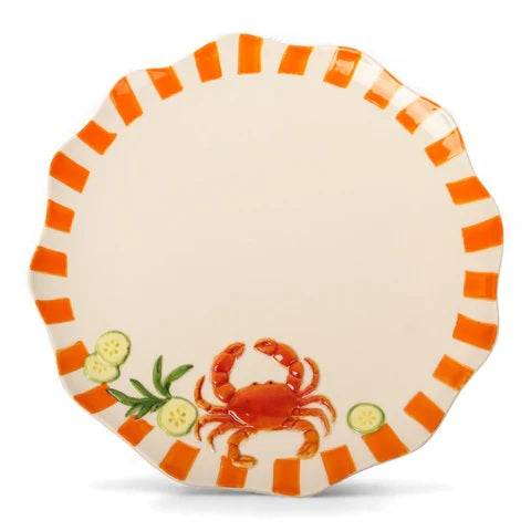 Seaview Stoneware Lobster Dinner Plate