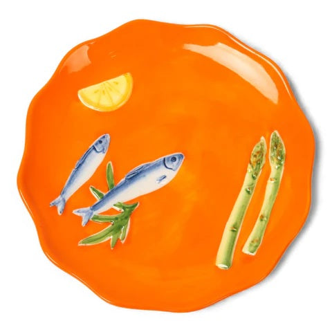 Seaview Stoneware Sardines Plate