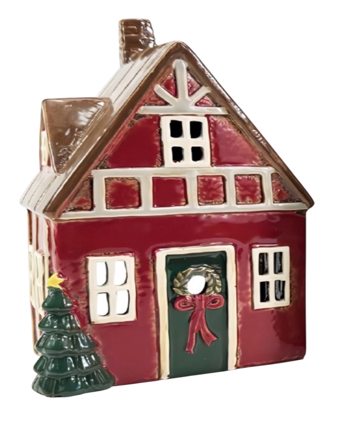 Xmas Red House Tealight