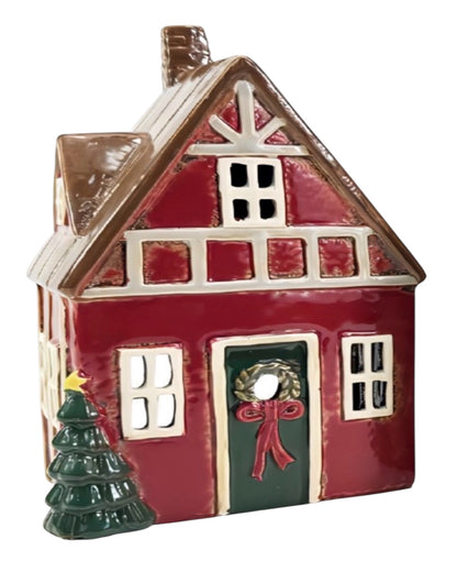 Xmas Red House Tealight