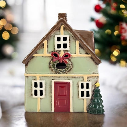 Xmas Green House Tealight