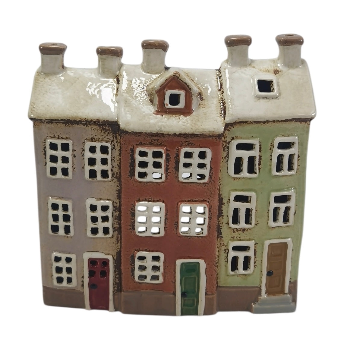 Coloured Door Triple House Tealight