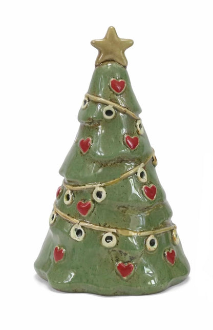 Stoneware Village Tealight House - Large Christmas Tree