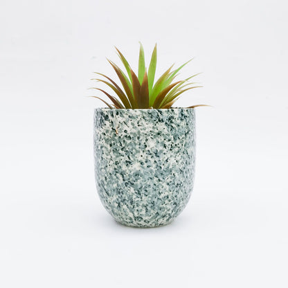 Urban Speckle Planter Pot Sage 11cm Home Decorative Outdoor Garden Decor