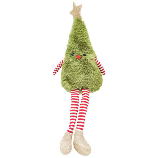 Urban Fluffy Christmas Tree Sitting Decoration Ornament 20cm Green