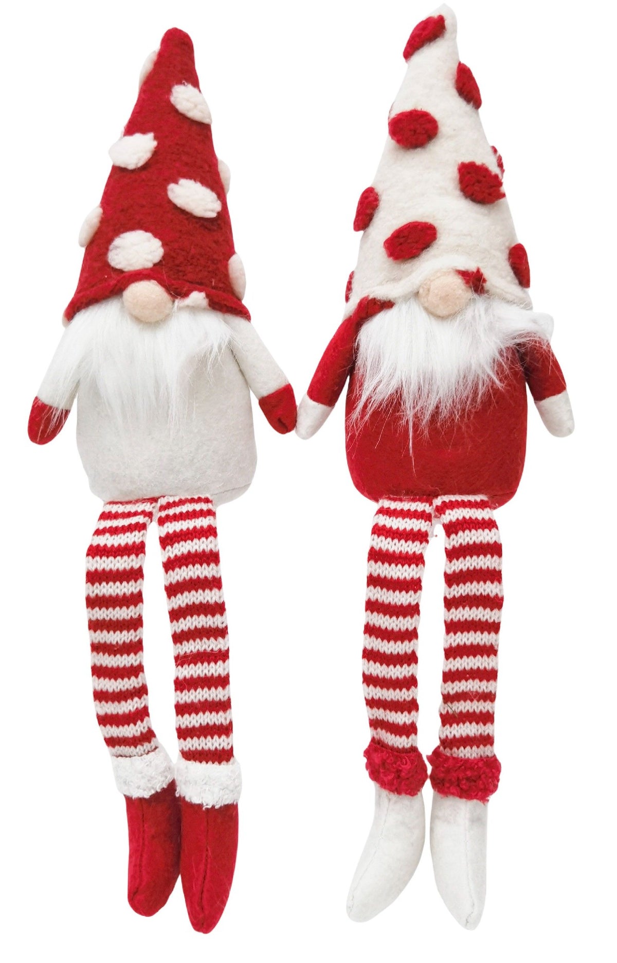 Tomte Sitting Decoration Red & White - Chosen At Random