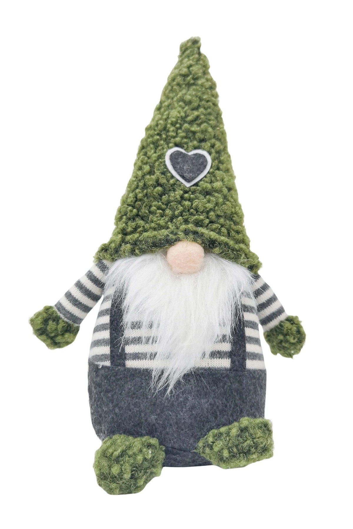 Tomte With Hat Sitting Decoration Green