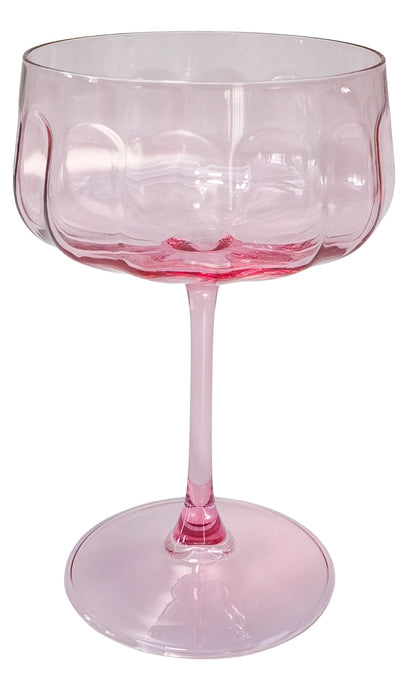Urban Tillie Coupe Champagne Cocktail Drinking Glass 365ml 16cm Pink