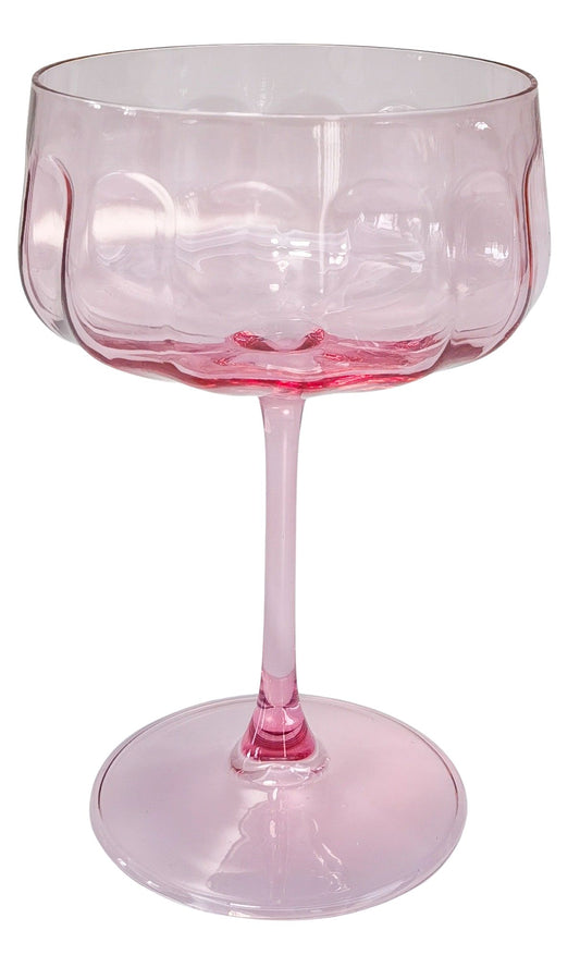 Urban Tillie Coupe Champagne Cocktail Drinking Glass 365ml 16cm Pink
