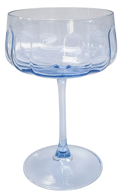 Urban Tillie Coupe Champagne Cocktail Drinking Glass 365ml 16cm Blue