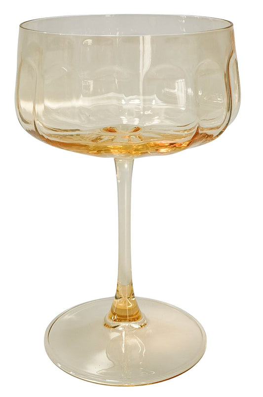 Urban Tillie Coupe Champagne Cocktail Drinking Glass 365ml 16cm Yellow