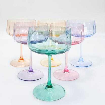 Urban Tillie Coupe Champagne Cocktail Drinking Glass 365ml 16cm Yellow