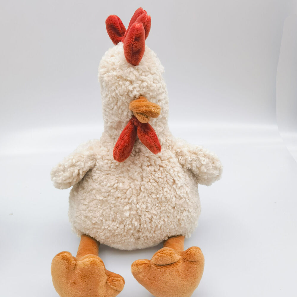 Medium Chicken Stuffed Animal Plush Baby Toy 30cm Beige