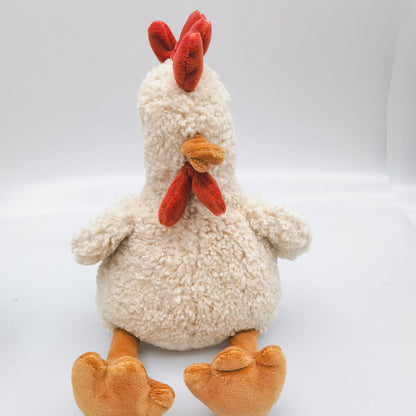 Medium Chicken Stuffed Animal Plush Baby Toy 30cm Beige