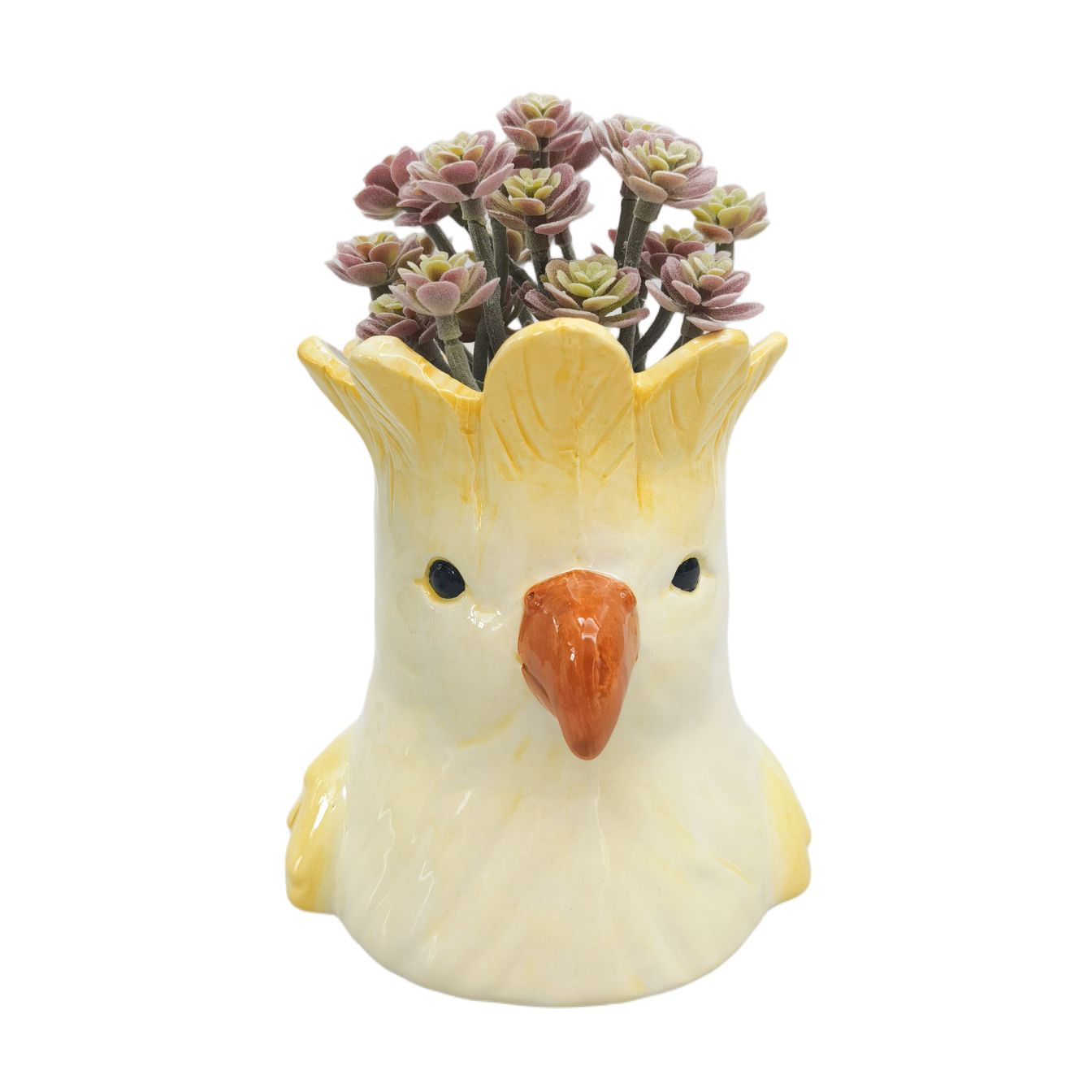 Perdy Parrot Planter Yellow 13cm