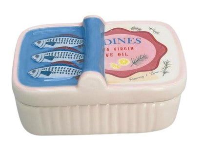 Sardine Trinket Box - Blue 12cm