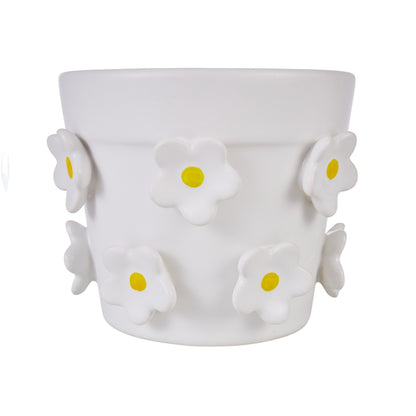 Lily White Flower Ceramic Planter - Emporium