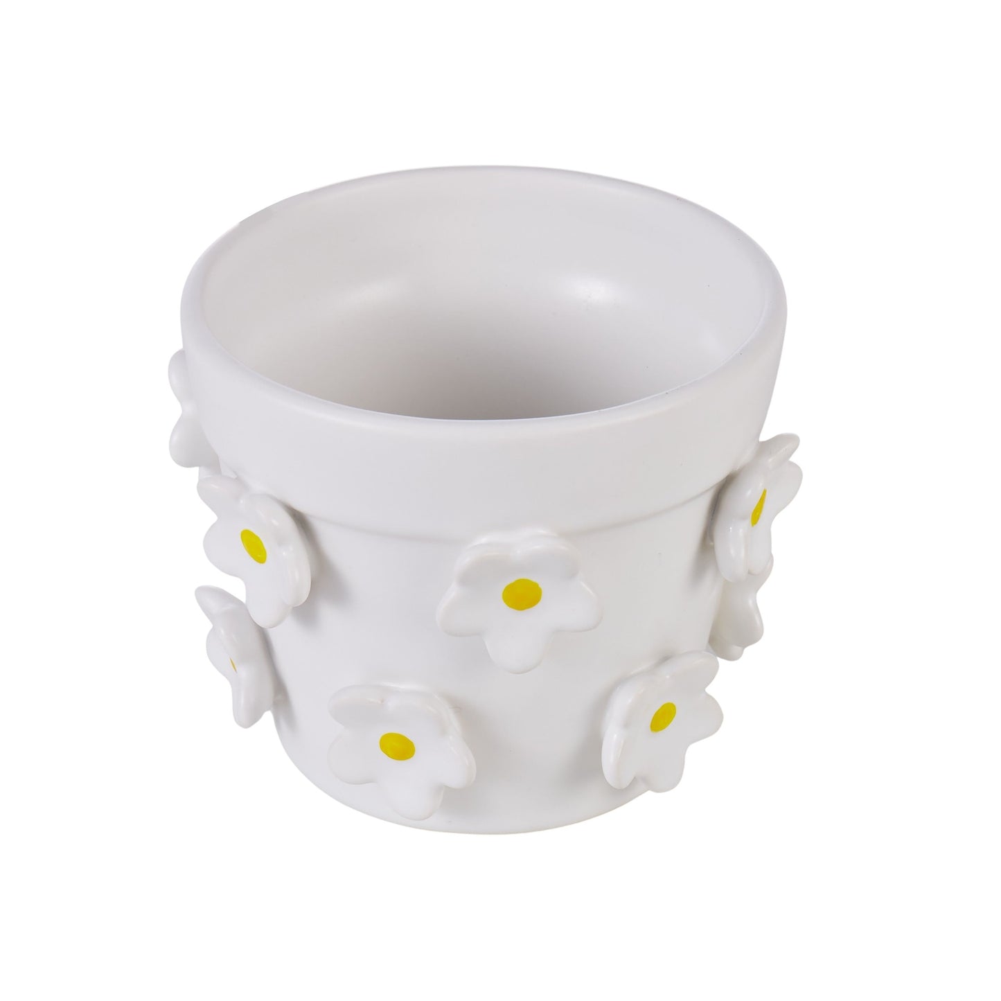 Lily White Flower Ceramic Planter - Emporium
