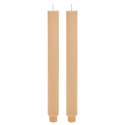 Amalfi Roma Dinner Candle Set Of 2 - Caramel