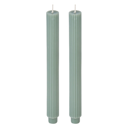 Amali Roma Dinner Candle Set Of 2 - Green