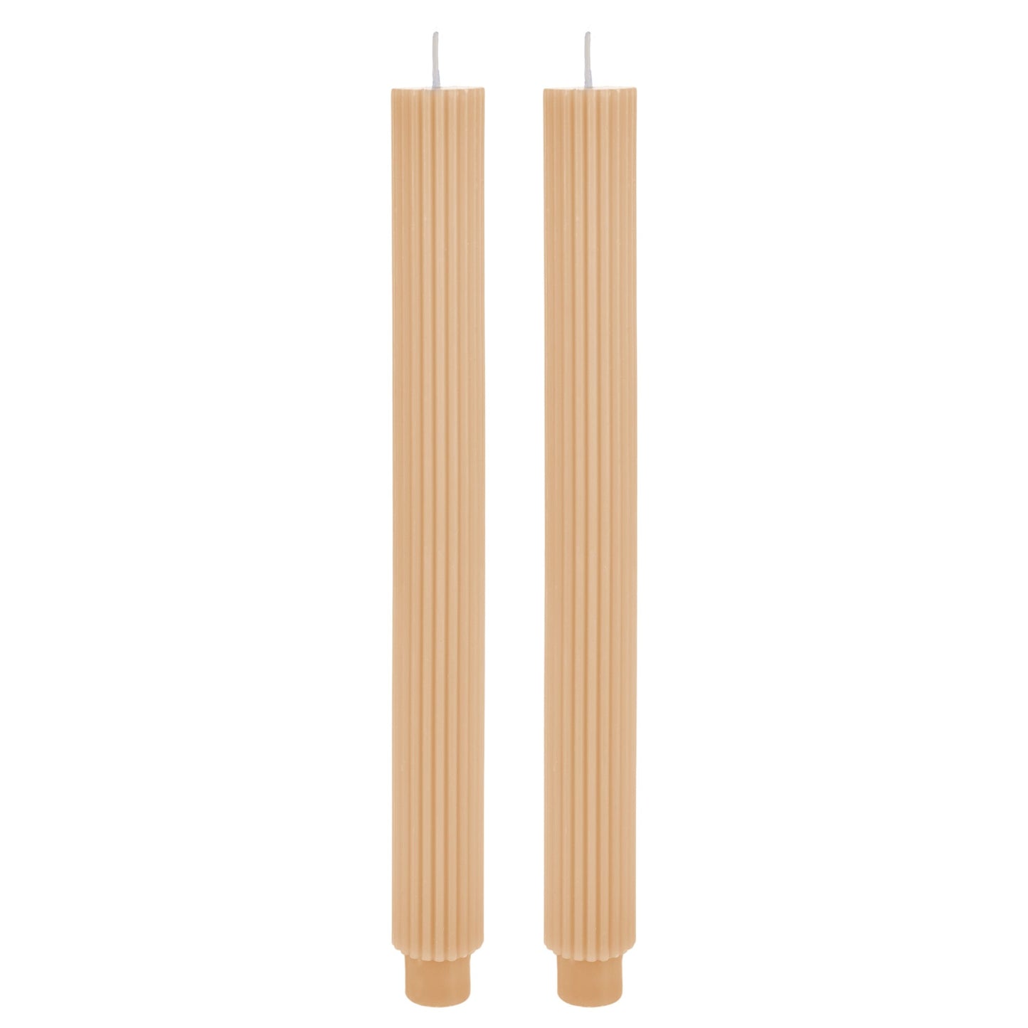 Amalfi Roma Dinner Candle Nude Set Of 2