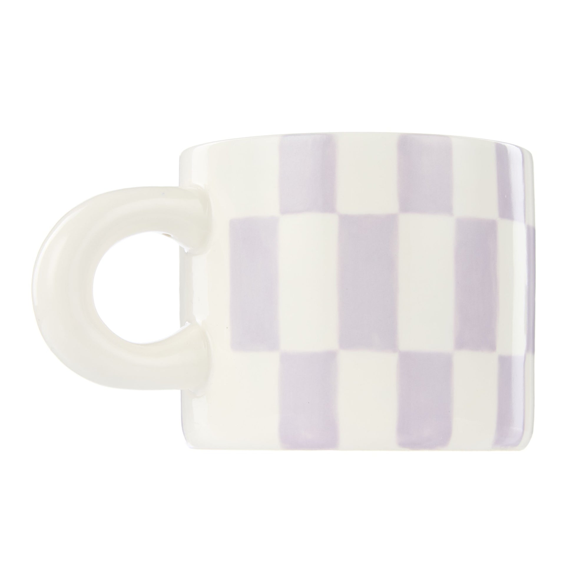 Emporium Check Mug & Plate Set - Lilac