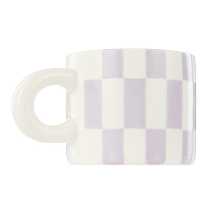 Emporium Check Mug & Plate Set - Lilac