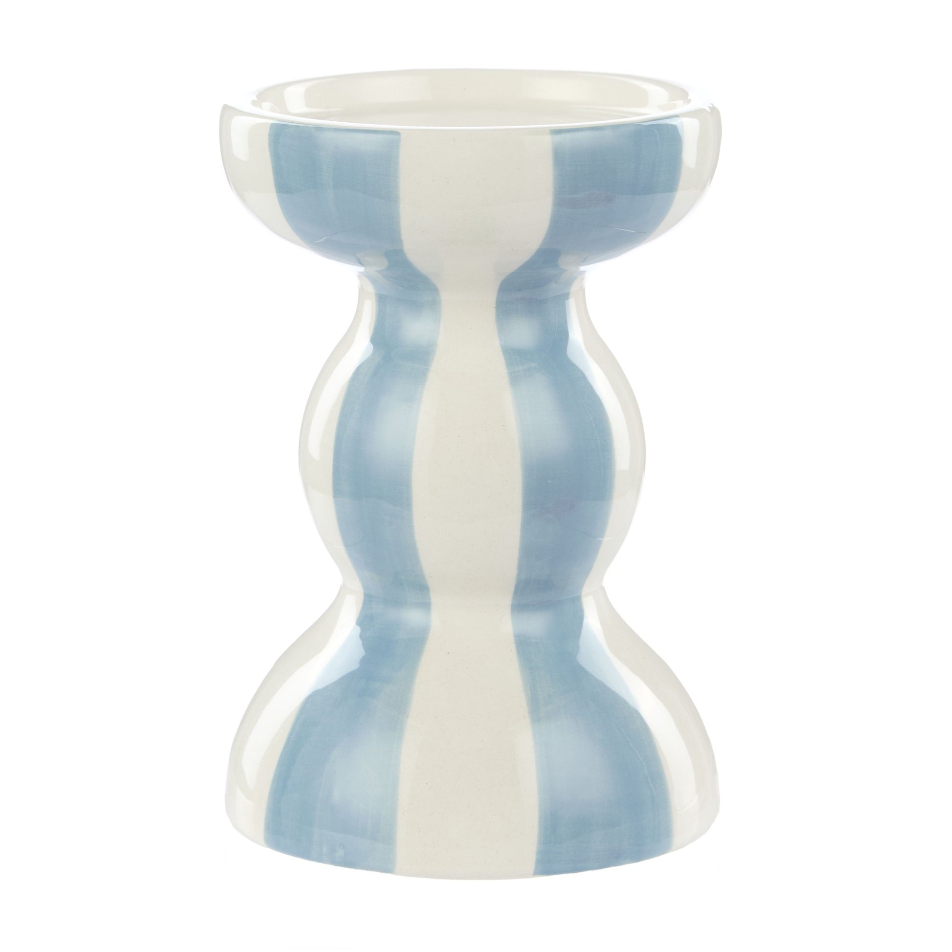 Emporium Lane Candle Holder Blue & White