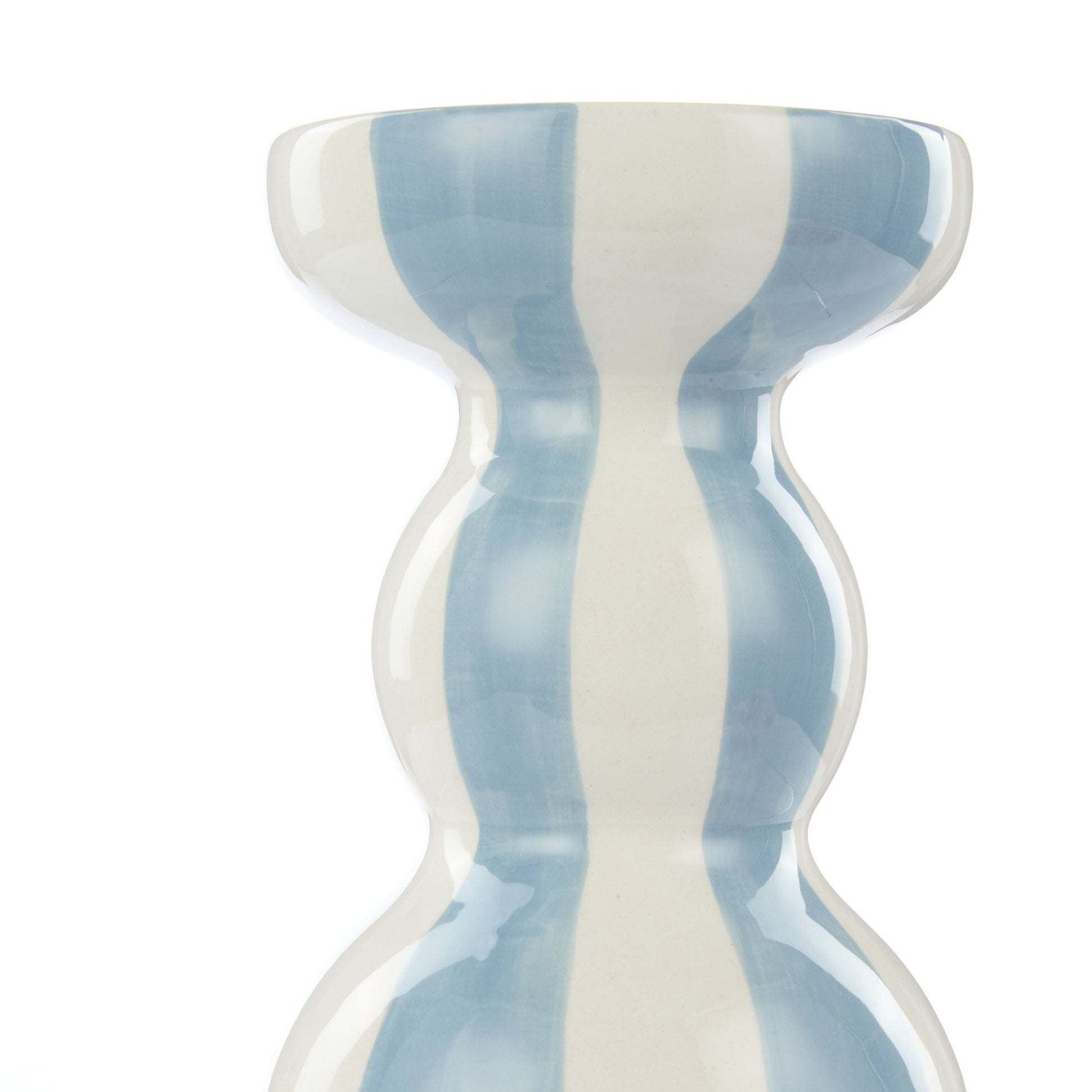 Emporium Lane Candle Holder Blue & White