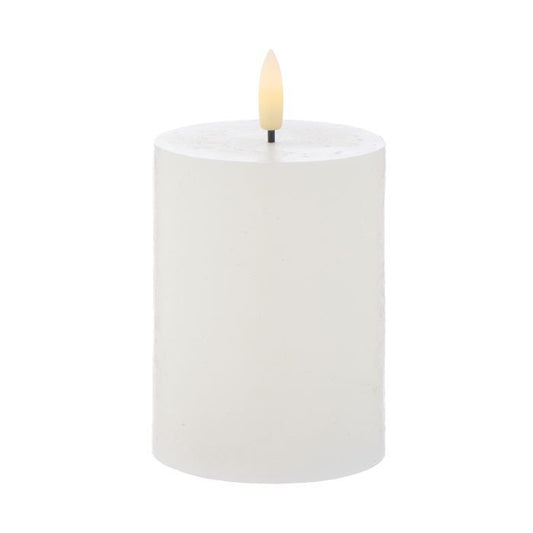Hughe Led Flickering Candle 10cm White