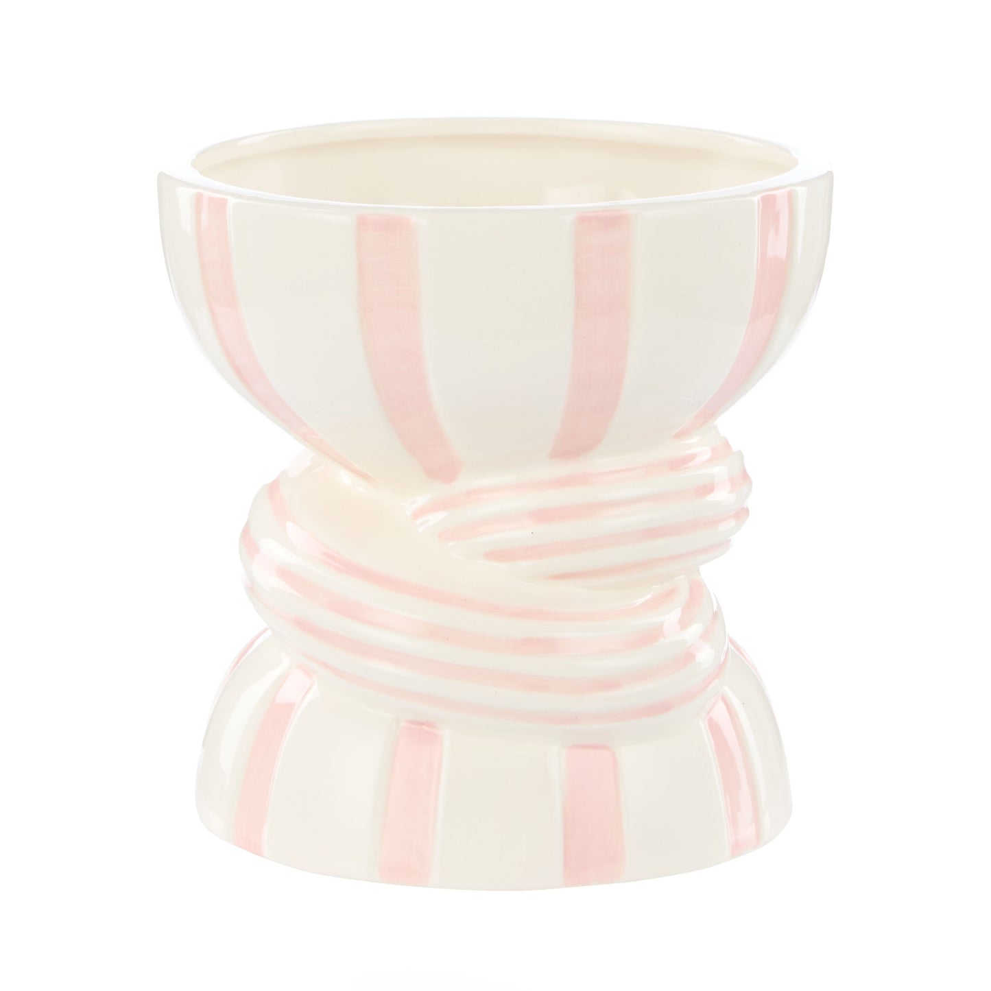 Emporiumlulu Collection Strip Vase Pink 15.5x15cm