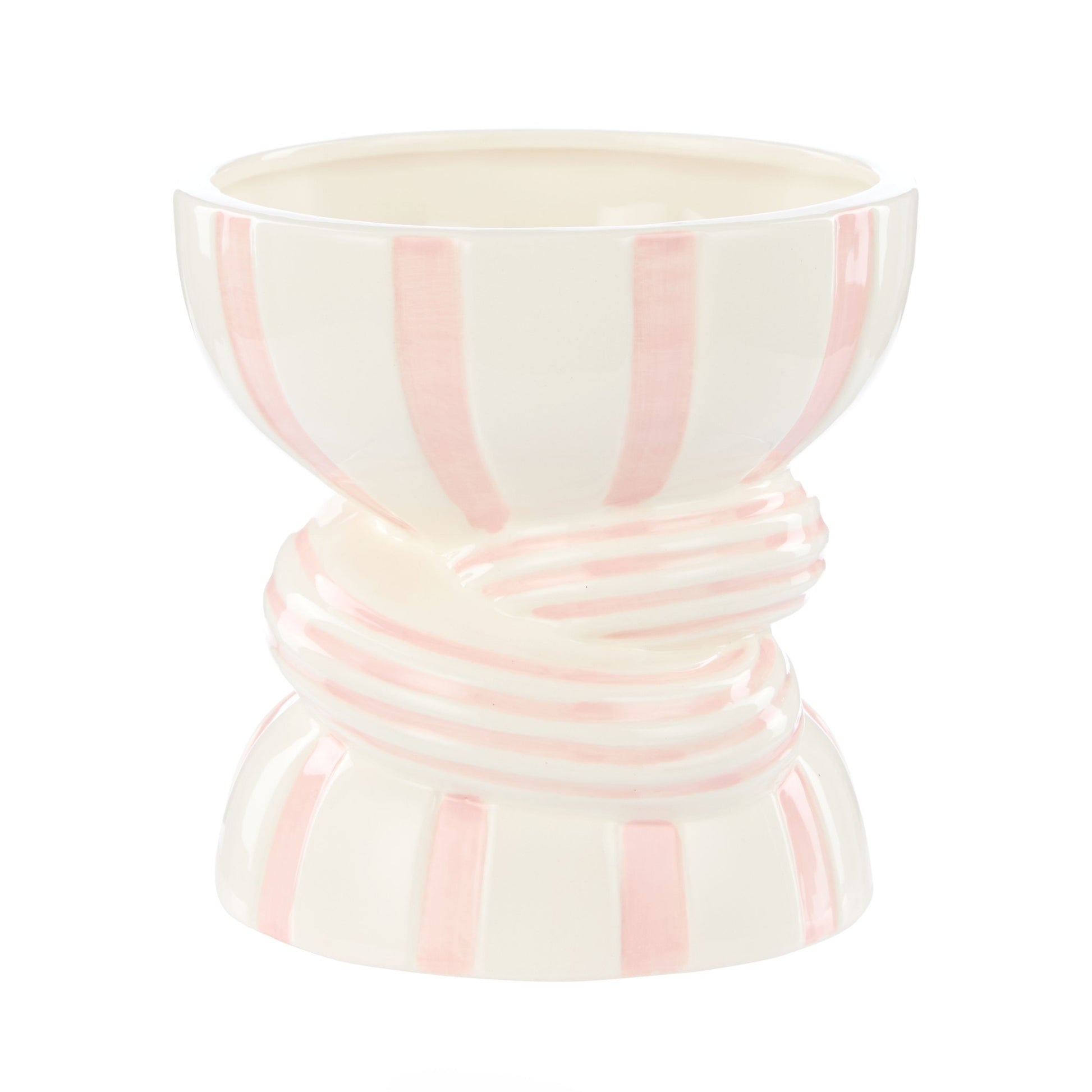Emporiumlulu Collection Strip Vase Pink 15.5x15cm